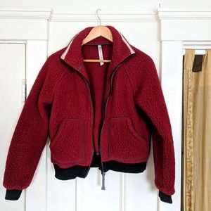 Free People cropped athleisure jacket